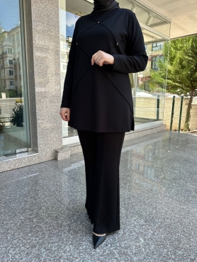 ORHAN TAŞ DETAYLI İKİLİ TAKIM